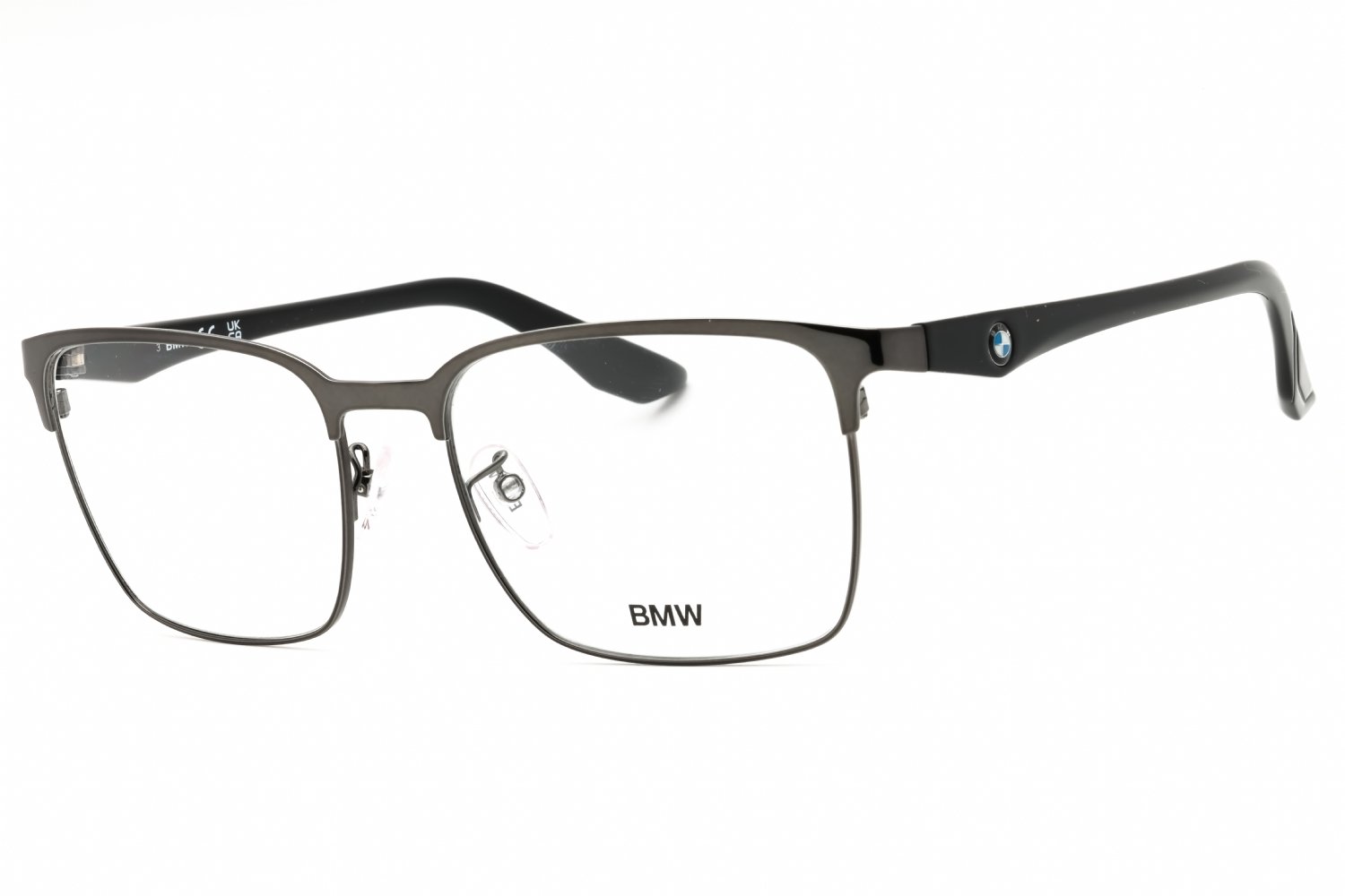 BMW BW5017 shiny gunmetal/Clear demo lens 008 56X18X145