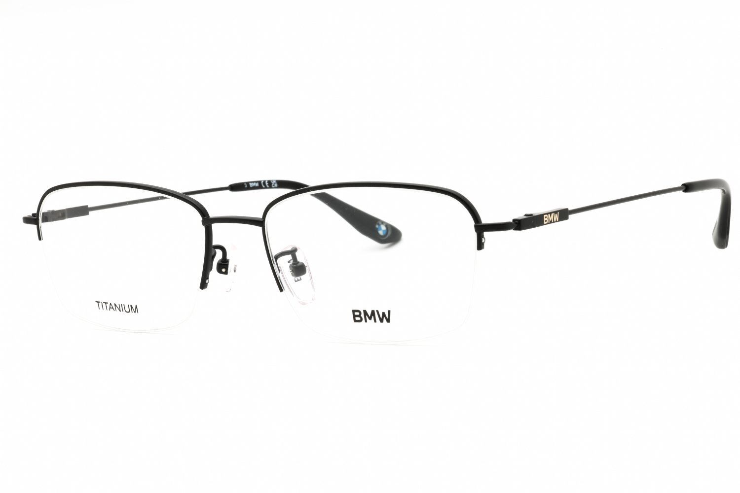 BMW BW5068-H matte black/clear demo lens 002 56-18-145 MM