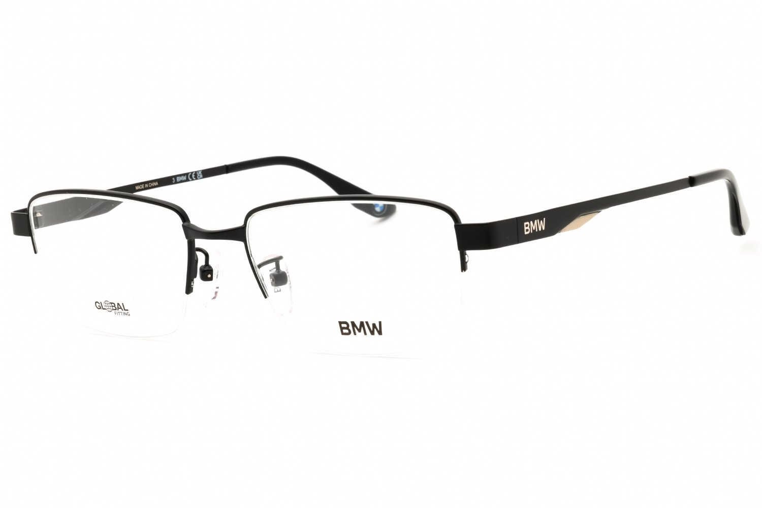 BMW BW5072-H matte black / Clear demo lens 002 56X18X150
