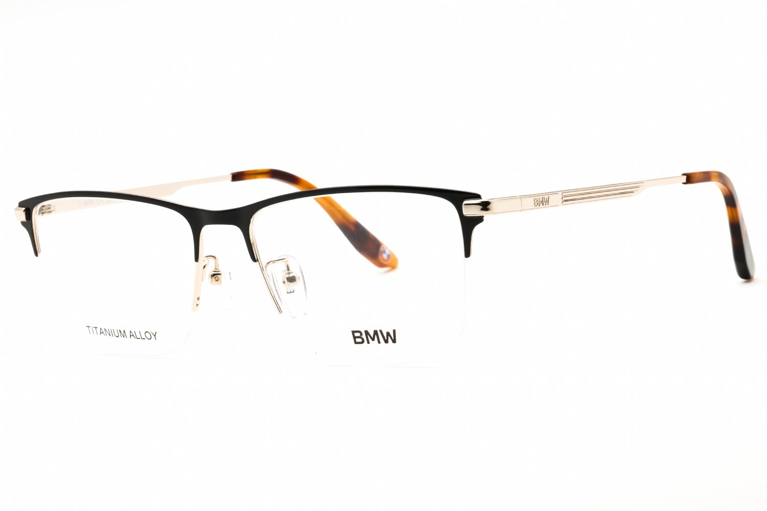BMW BW5078-H shiny black/Clear demo lens 001 55X17X145