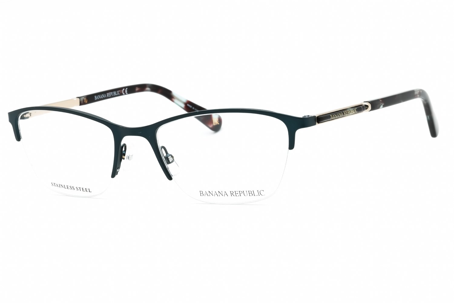 Banana Republic BR 212 TEAL/Clear demo lens 0ZI9 00 51-18-135 MM