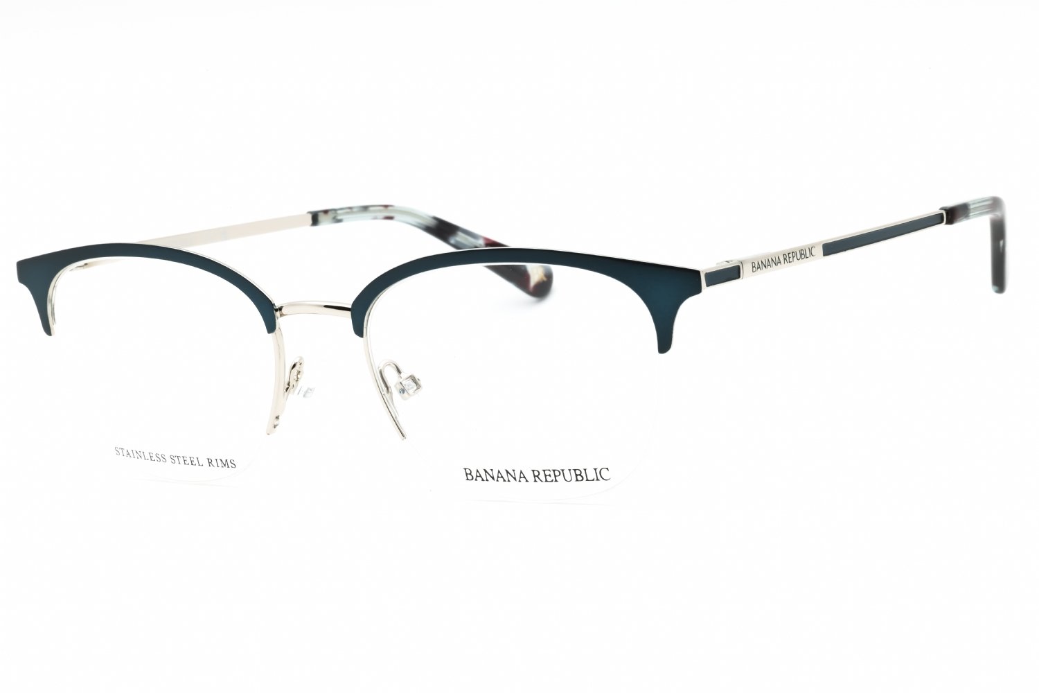 Banana Republic BR 229 TEAL GOLD/Clear demo lens 05F6 00 50-19-135 MM