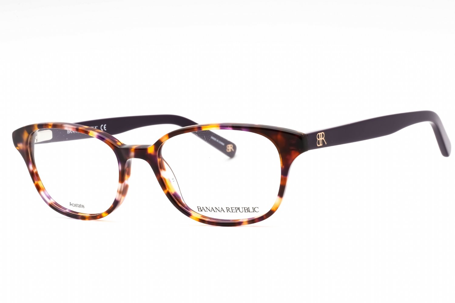 Banana Republic COLEEN Brown Violet /Clear demo lens 0DEX 00 51-17-135 MM