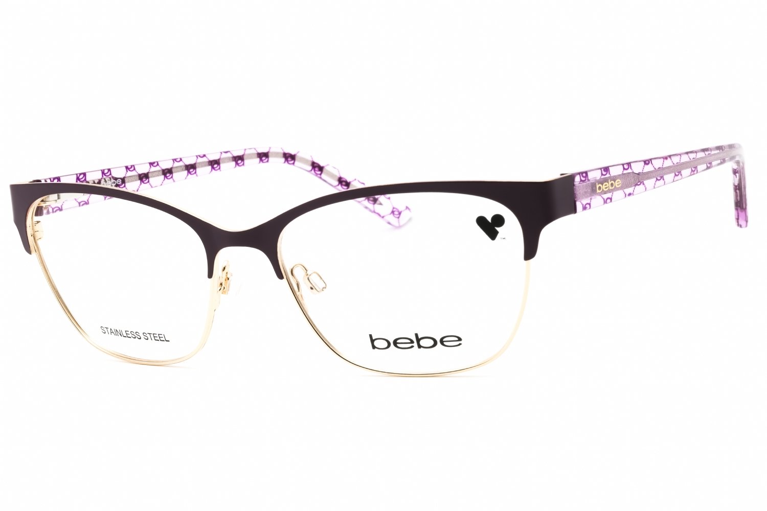 Bebe BB5196 PLUM/Clear Demo Lens 500 52-16-135 MM