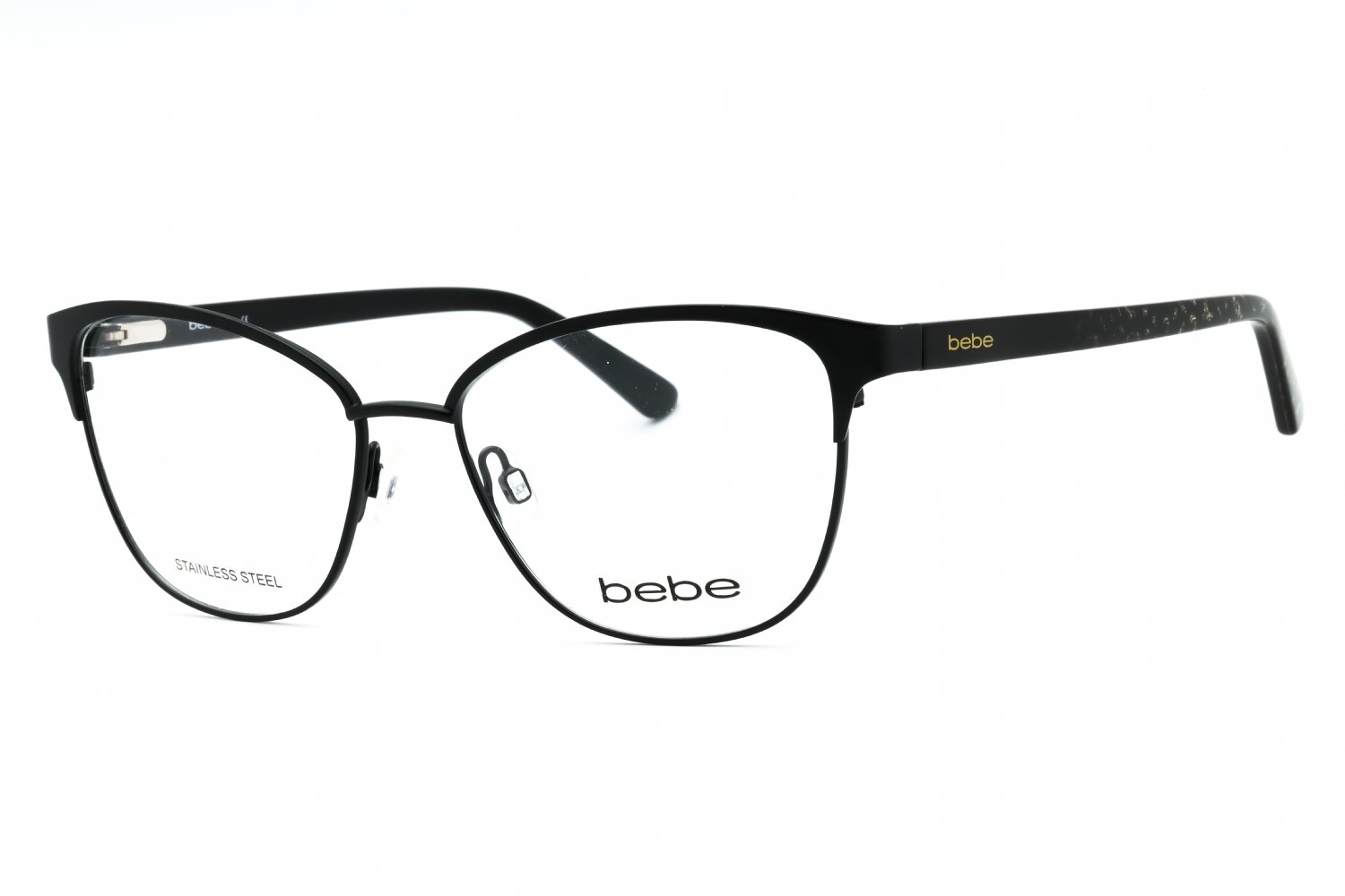 Bebe BB5202 JET/Clear Demo Lens 001 53-16-0 MM