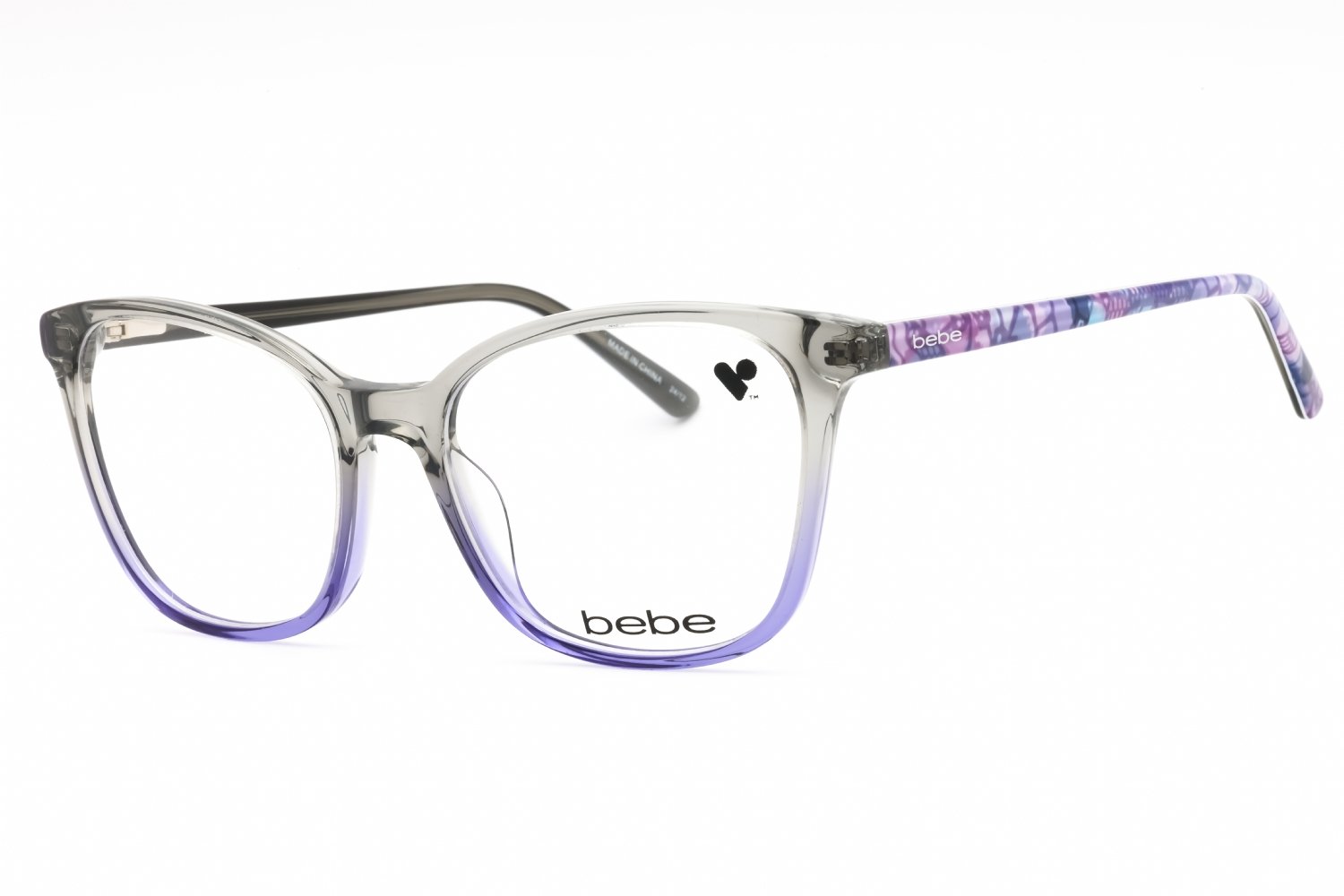 Bebe BB5206 GREY GRADIENT/Clear demo lens 050 53-17-135 MM