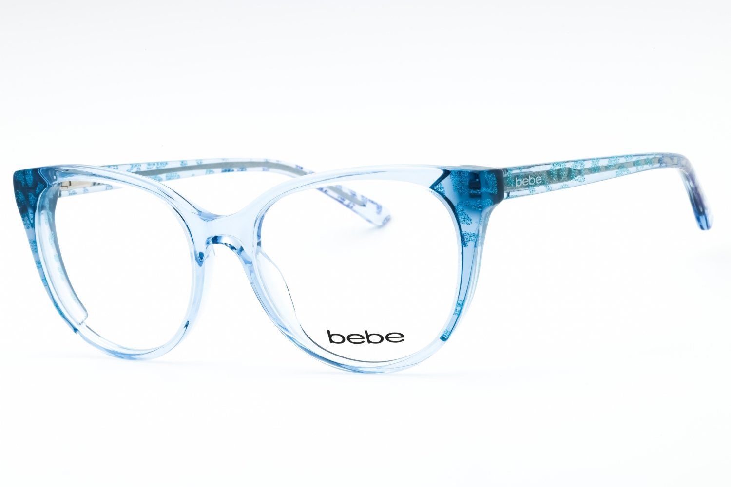 Bebe BB5208 BLUE ANIMAL/Clear Demo Lens 422 52-17-0 MM