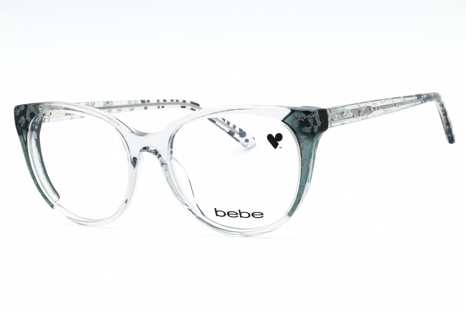 Bebe BB5208 GREY ANIMAL/Clear Demo Lens 050 52-17-0 MM