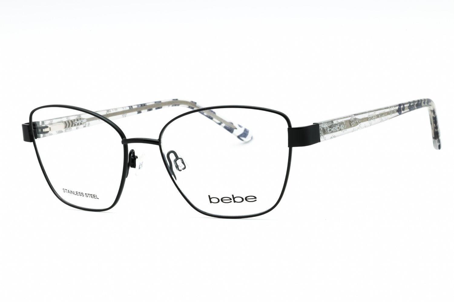 Bebe BB5209 JET/Clear Demo Lens 001 52-16-135 MM