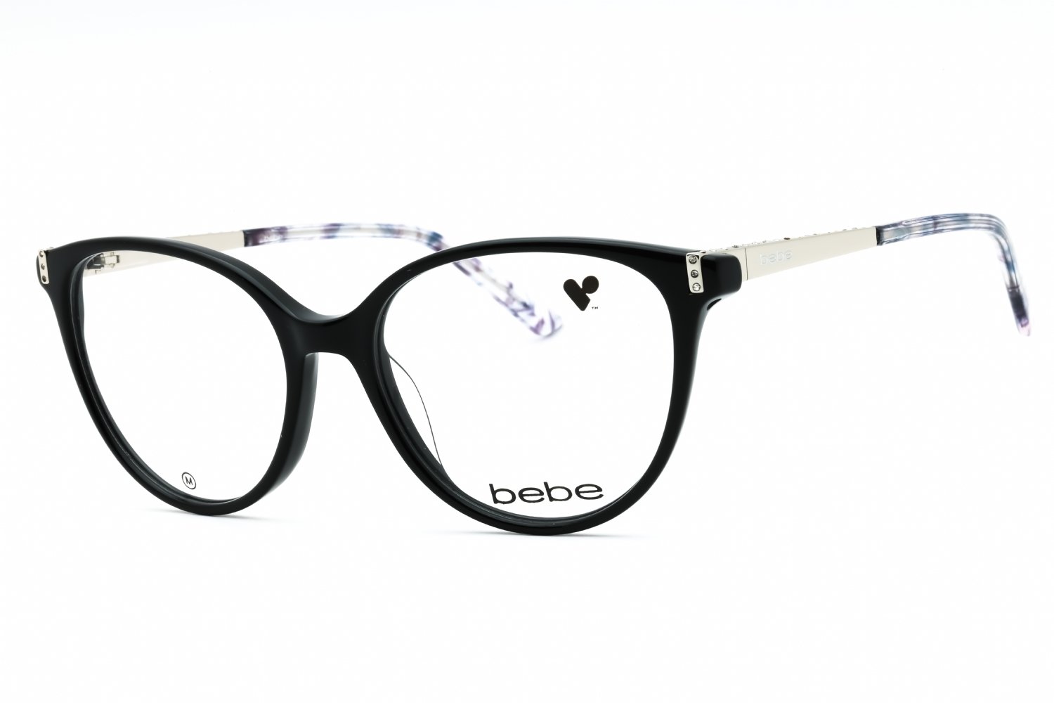 Bebe BB5215 JET/Clear Demo Lens 001 52-16-0 MM