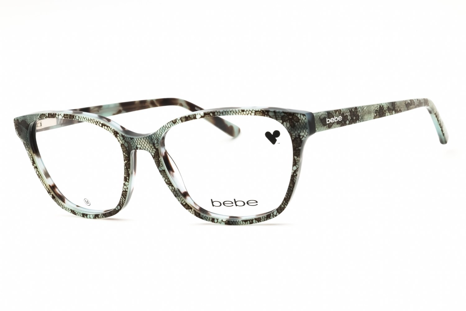 Bebe BB5220 TEAL LACE/Clear demo lens 400 55-16-140 MM