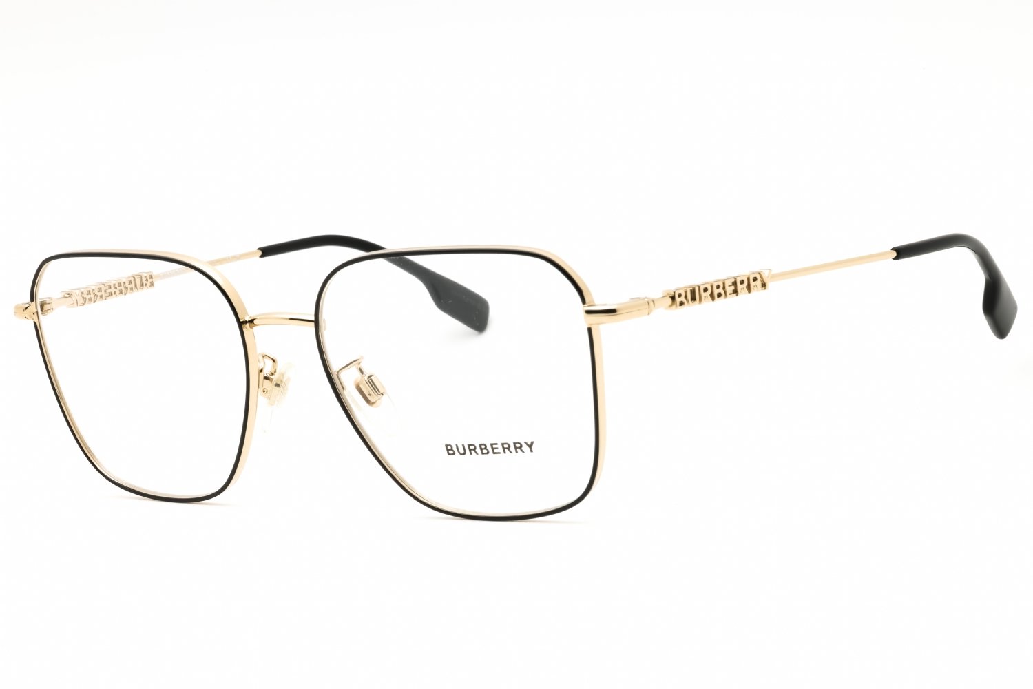 Burberry 0BE1382D Black/Gold/Clear demo lens 1326 55-17-140 MM