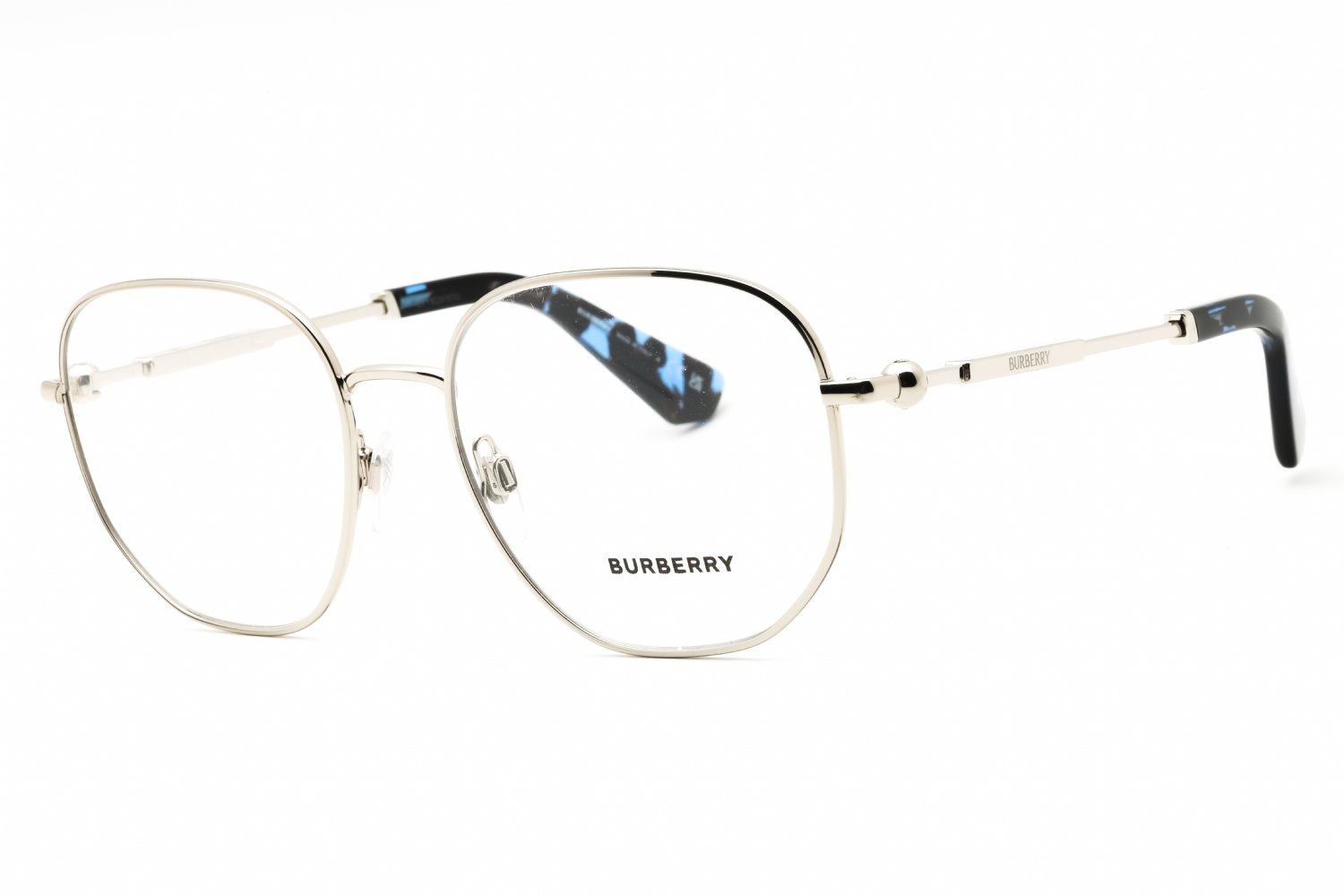 Burberry 0BE1385 Silver/Clear demo lens 1005 53-18-145 MM