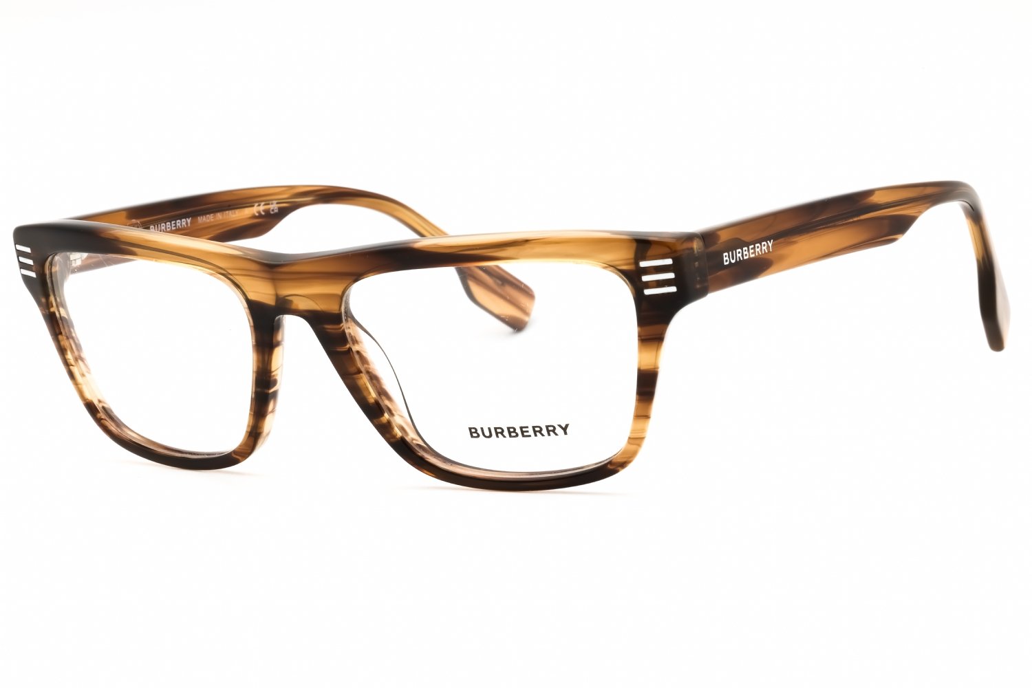 Burberry 0BE2387 Transparent Brown Horn/Clear demo lens 4096 53-18-150 MM