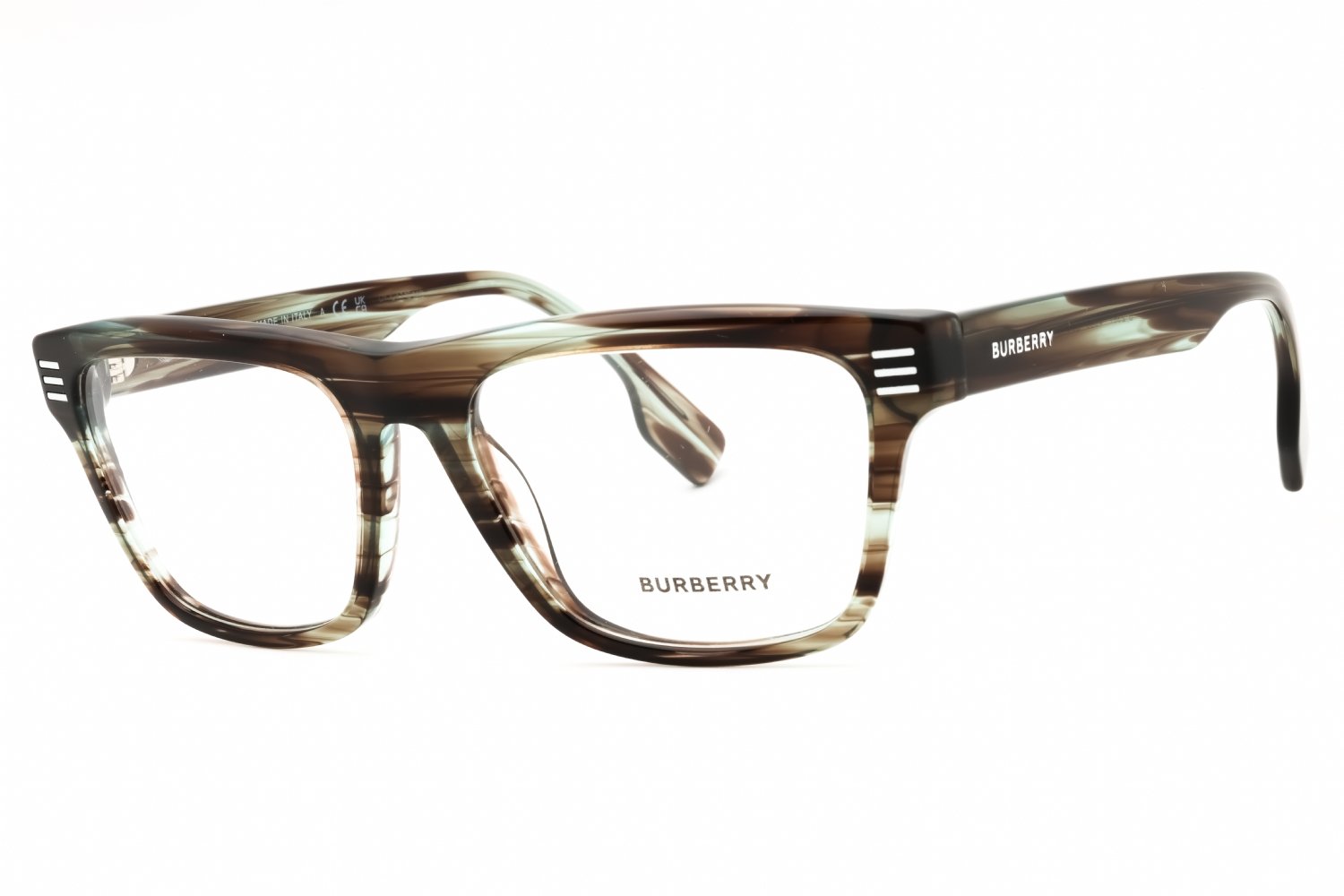 Burberry 0BE2387 Transparent Green Horn/Clear demo lens 4098 55-18-150 MM