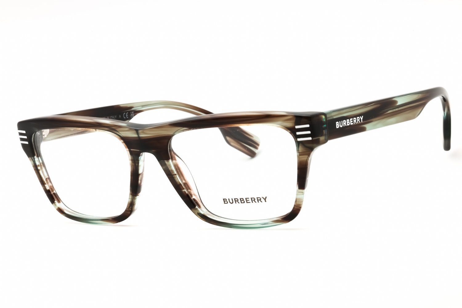 Burberry 0BE2387 Transparent Green Horn/Clear demo lens 4098 53-18-150 MM