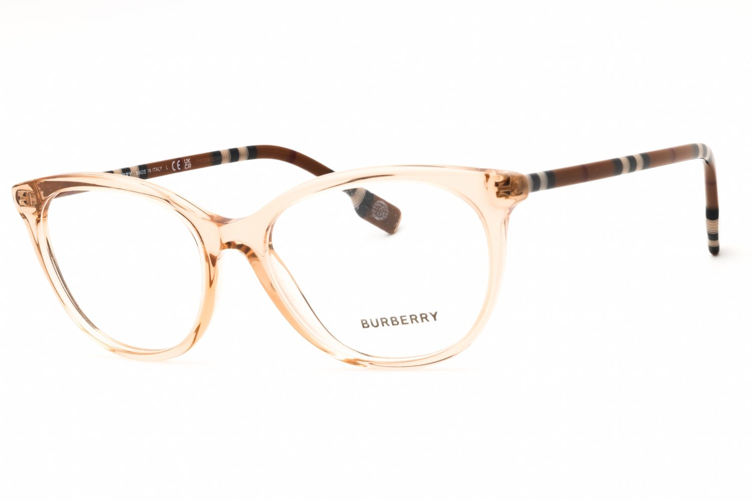 Burberry 0BE2389 Transparent Peach/Clear demo lens 4088 52-16-140 MM
