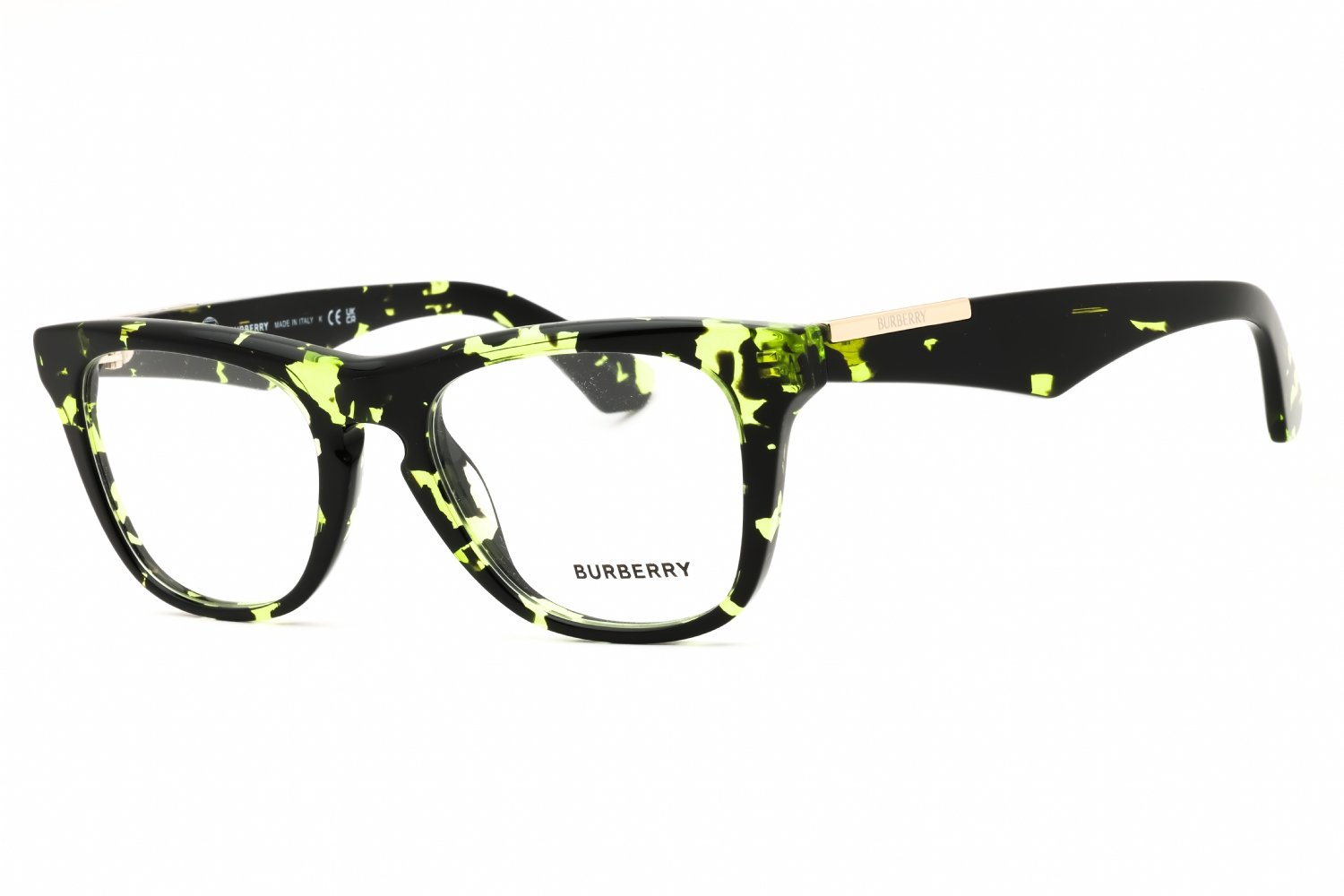 Burberry 0BE2409 Green Tortoise/Clear demo lens 4124 51-19-145 MM