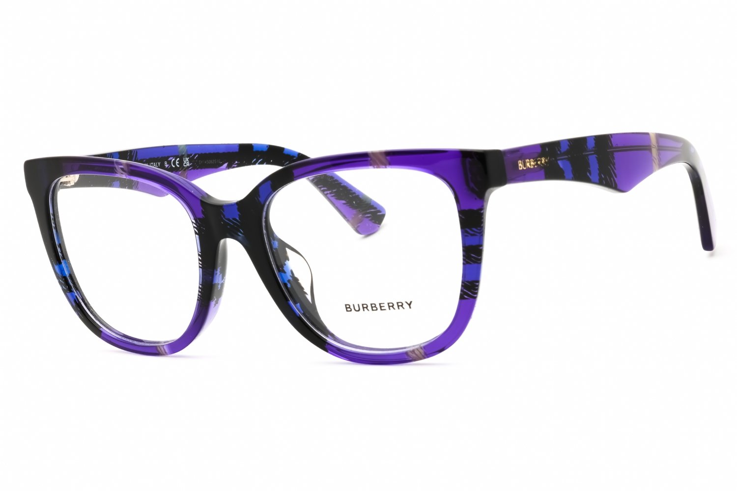 Burberry 0BE2415F Checkered Violet/Clear demo lens 4113 53-19-140 MM