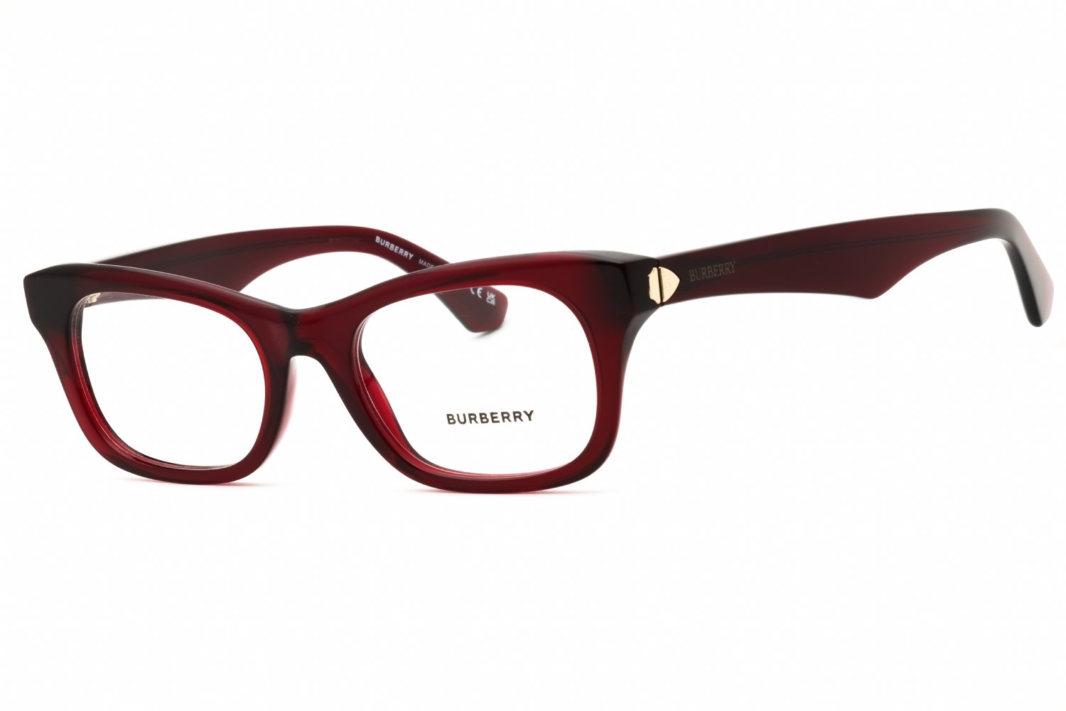 Burberry 0BE2422 Transparent Bordeaux Burgundy/clear demo lens 4128 50-19-145 MM