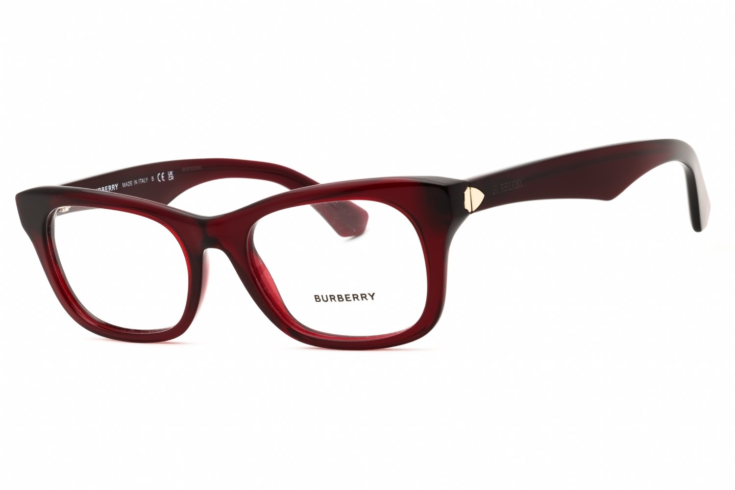 Burberry 0BE2422 Transparent Bordeaux Burgundy/clear demo lens 4128 52-19-145 MM