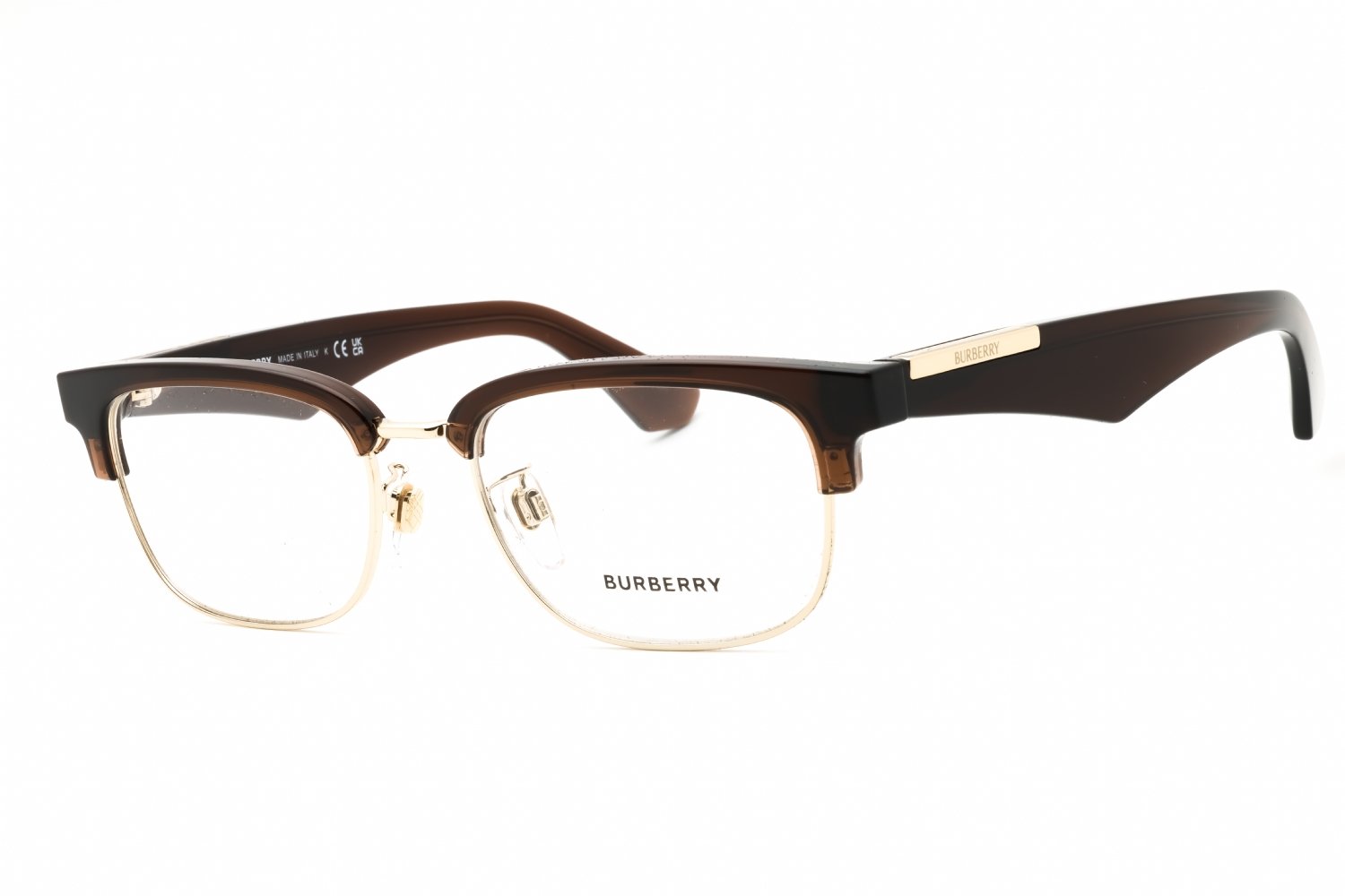 Burberry 0BE2424D Brown/Gold/Clear demo lens 4116 54-19-145 MM