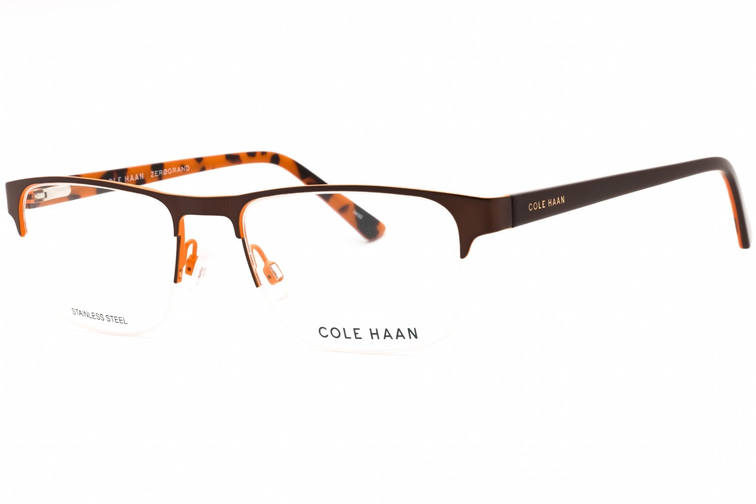 COLE HAAN CH4054 BROWN/Clear Demo Lens 210 54-19-140 MM