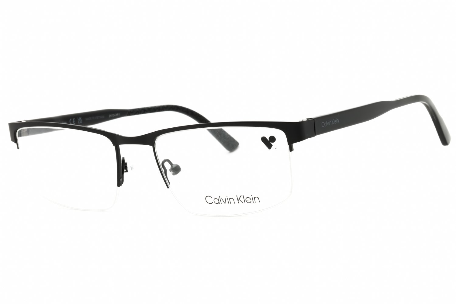 Calvin Klein CK21126 MATTE BLACK/Clear demo lens 002 53-19-145 MM