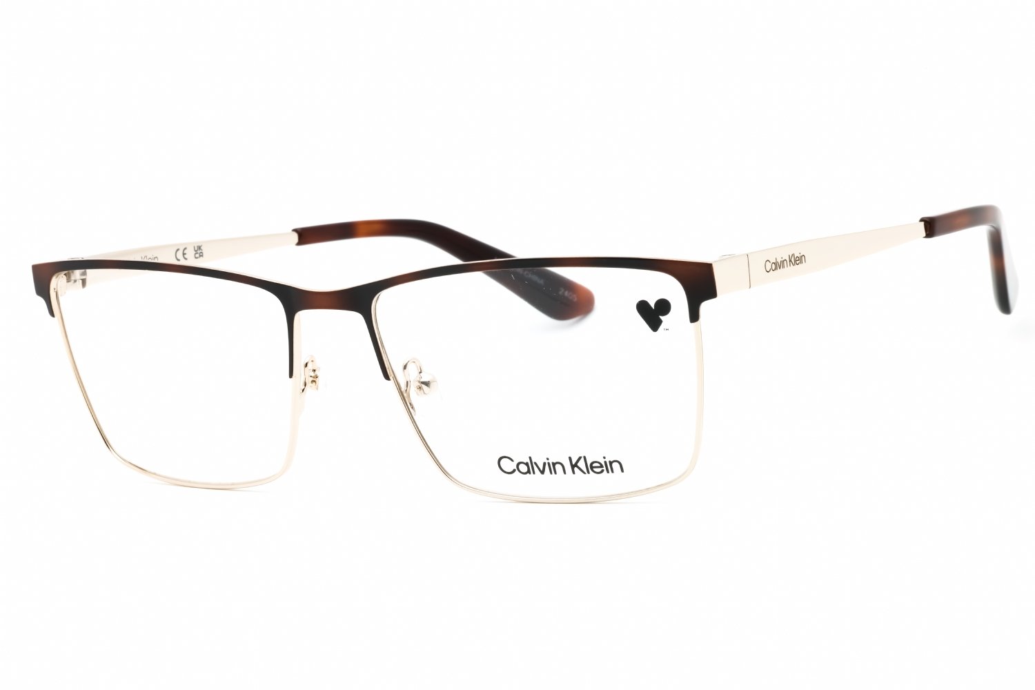 Calvin Klein CK22102 HAVANA/GOLD/Clear demo lens 213 57-17-145 MM