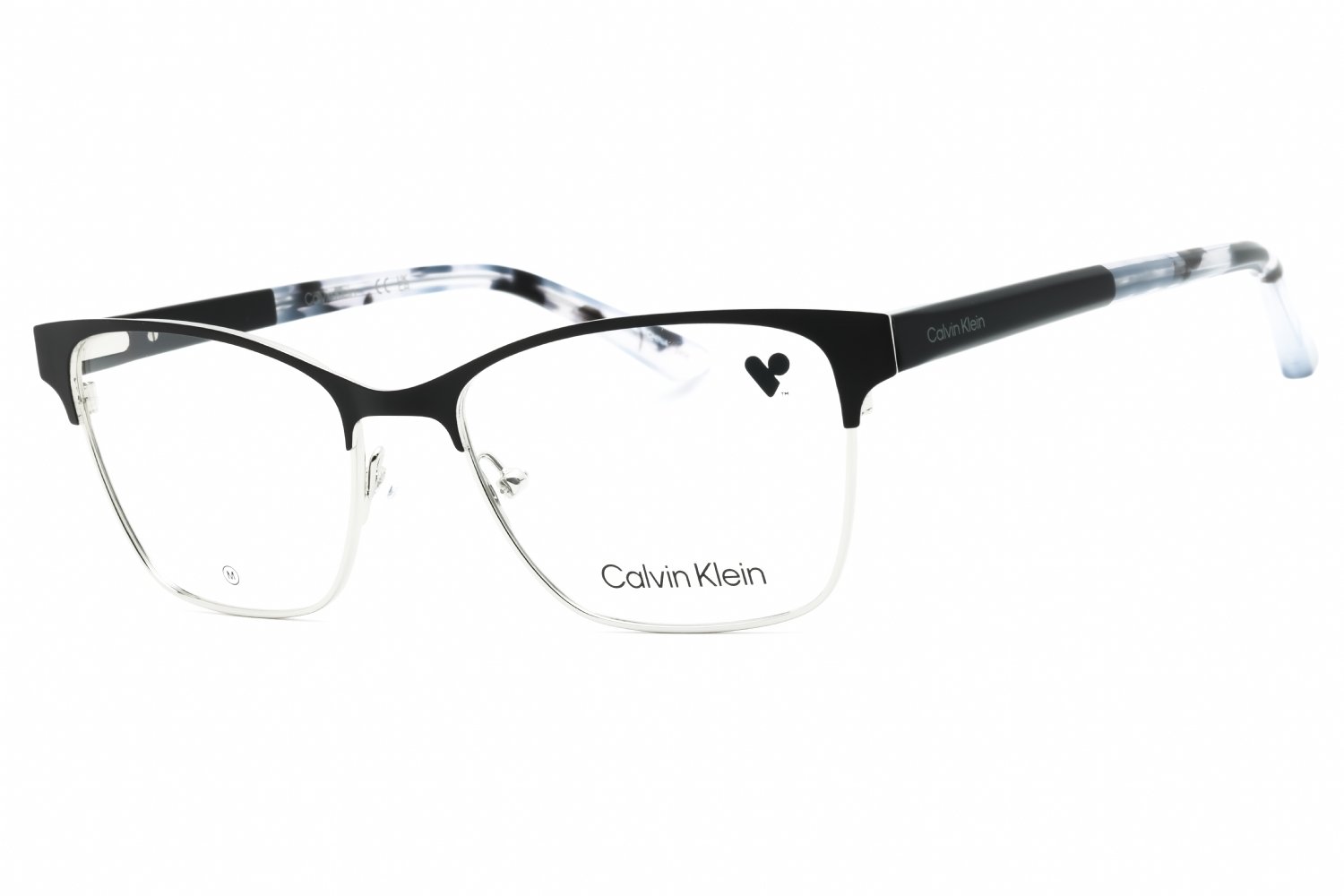 Calvin Klein CK23107 BLACK/clear demo lens 001 52-17-140 MM