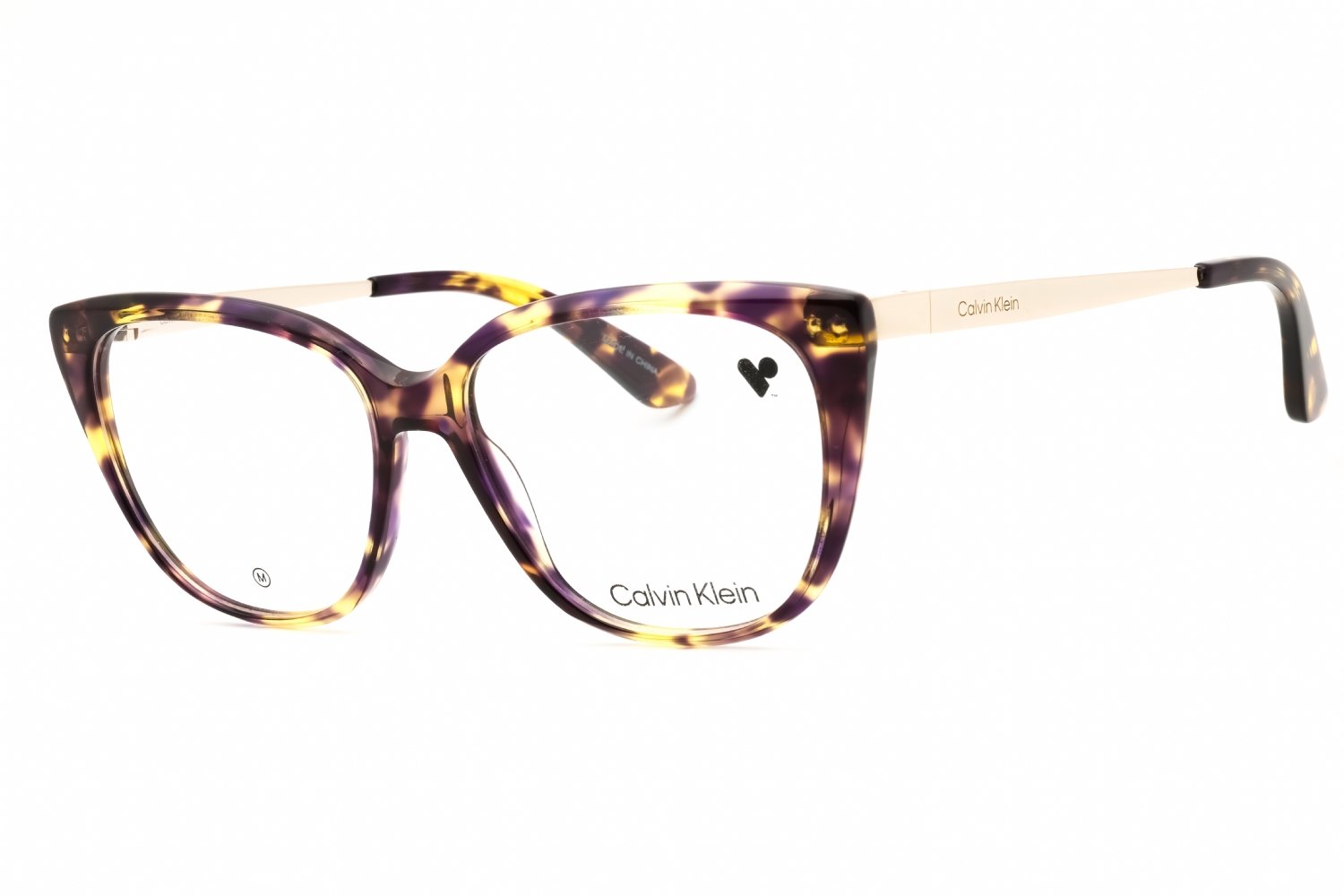 Calvin Klein CK23520 VIOLET HAVANA/Clear demo lens 528 54-15-140 MM