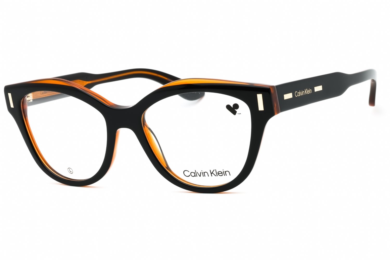 Calvin Klein CK23541 BLACK/BROWN/clear demo lens 008 53-17-145 MM