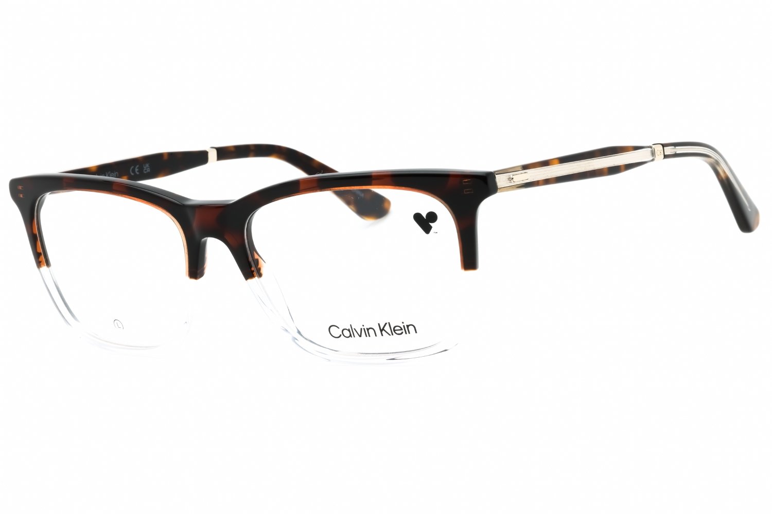 Calvin Klein CK23547 HAVANA/CRYSTAL/clear demo lens 234 55-17-145 MM