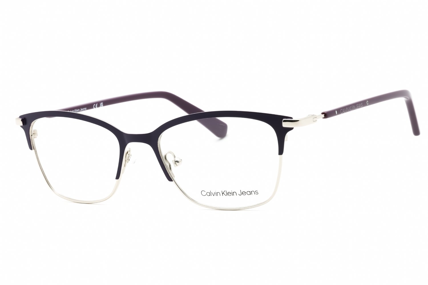 Calvin Klein Jeans CKJ19312 SATIN PURPLE/Clear demo lens 502 50-17-135 MM