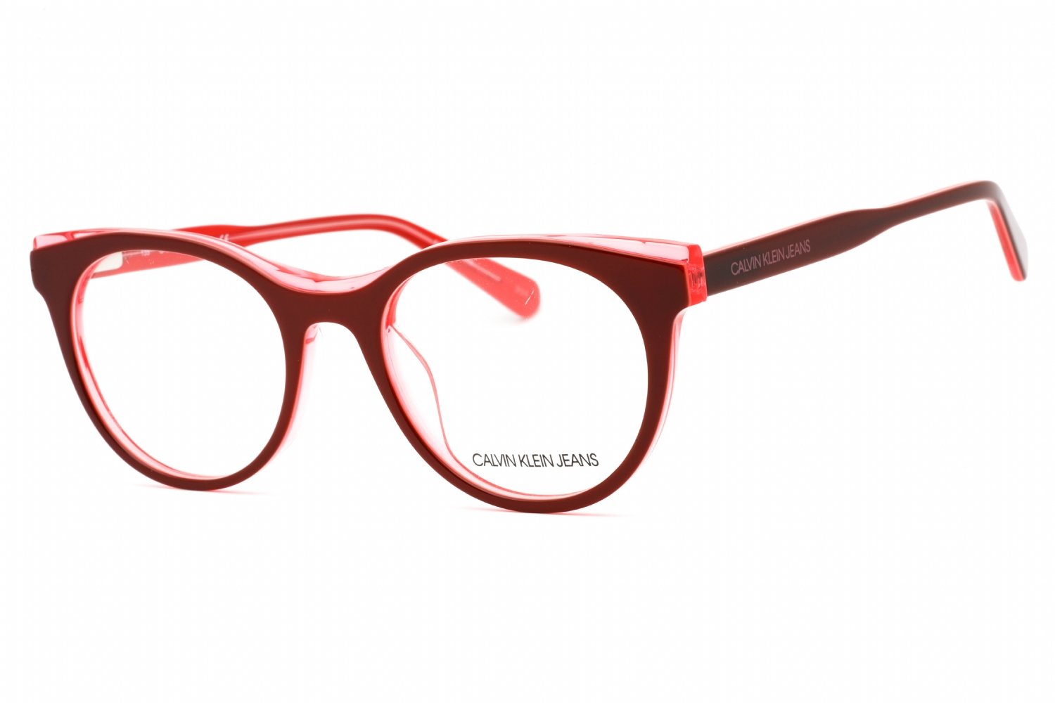 Calvin Klein Jeans CKJ19511 BURGUNDY/CRYSTAL AZALEA / Clear demo lens 609 51-19-135 MM