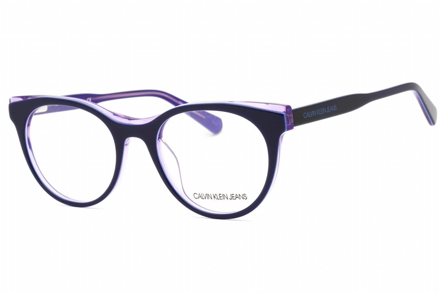 Calvin Klein Jeans CKJ19511 NAVY/CRYSTAL PURPLE / Clear demo lens 408 51-19-135 MM