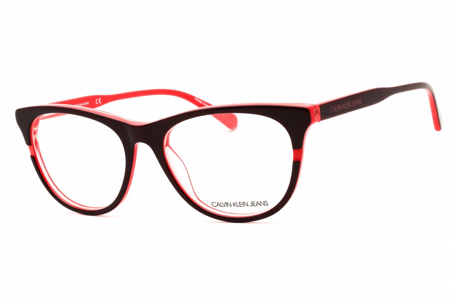 Calvin Klein Jeans CKJ20641 DARK BROWN/CORAL/Clear demo lens 204 53-17-140 MM