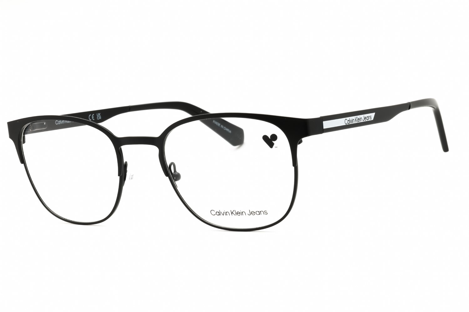 Calvin Klein Jeans CKJ21225 MATTE BLACK/Clear demo lens 002 53-20-145 MM