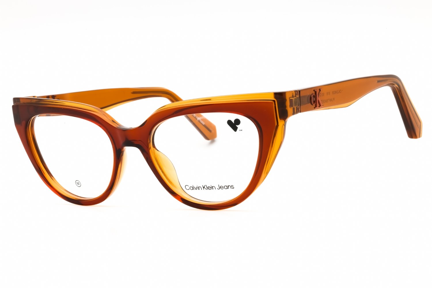 Calvin Klein Jeans CKJ24628 BRICK/AMBER/clear demo lens 618 50-17-140 MM