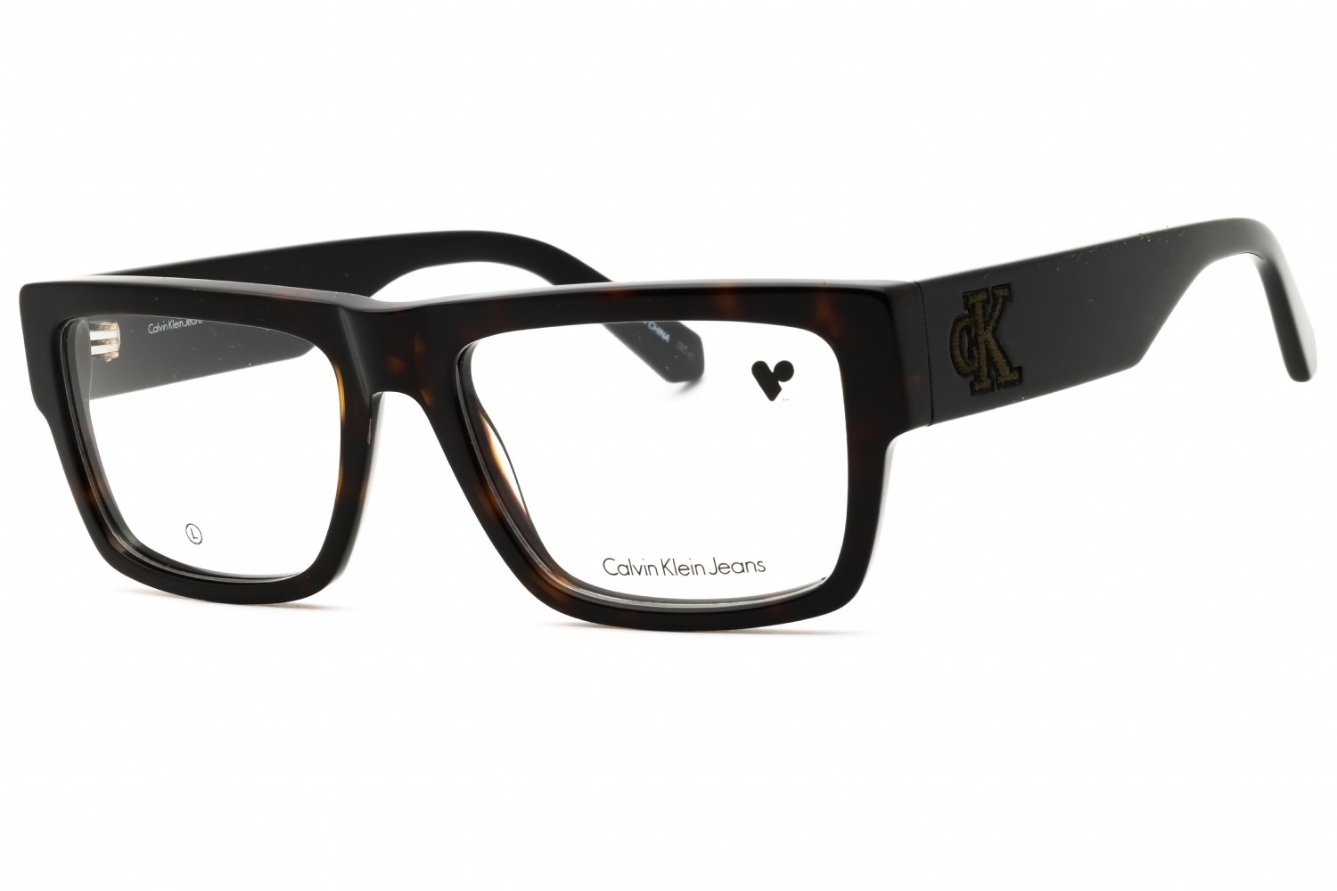 Calvin Klein Jeans CKJ24634 DARK HAVANA/Clear demo lens 242 56-18-145 MM