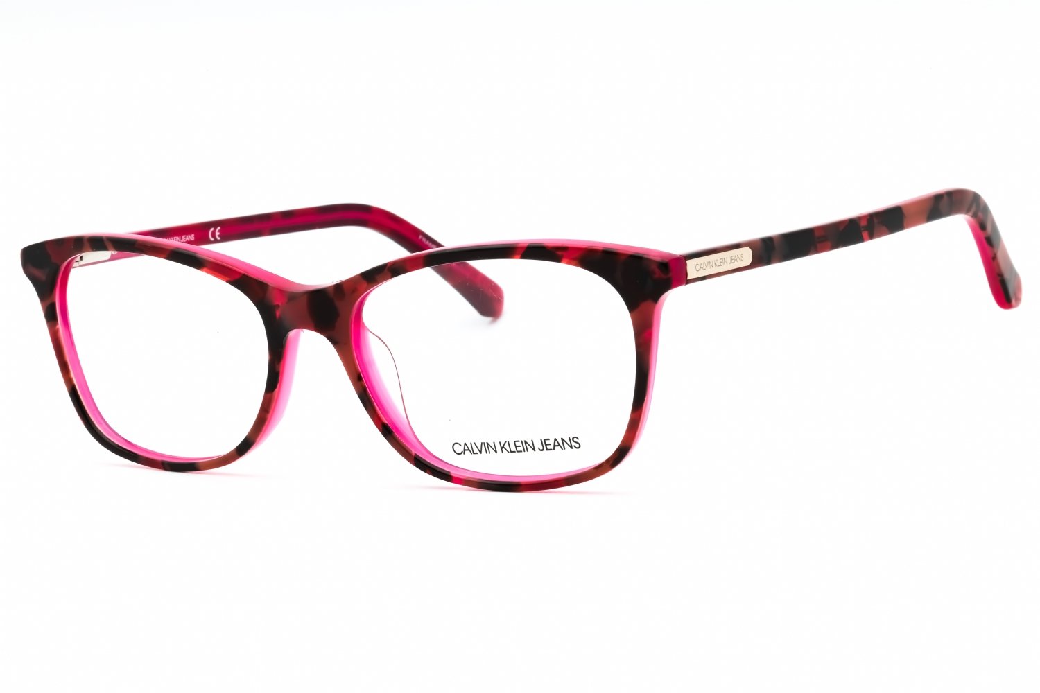 Calvin Klein Jeans CKJ303 PINK TORTOISE/Clear Demo Lens 624 53-16-0 MM