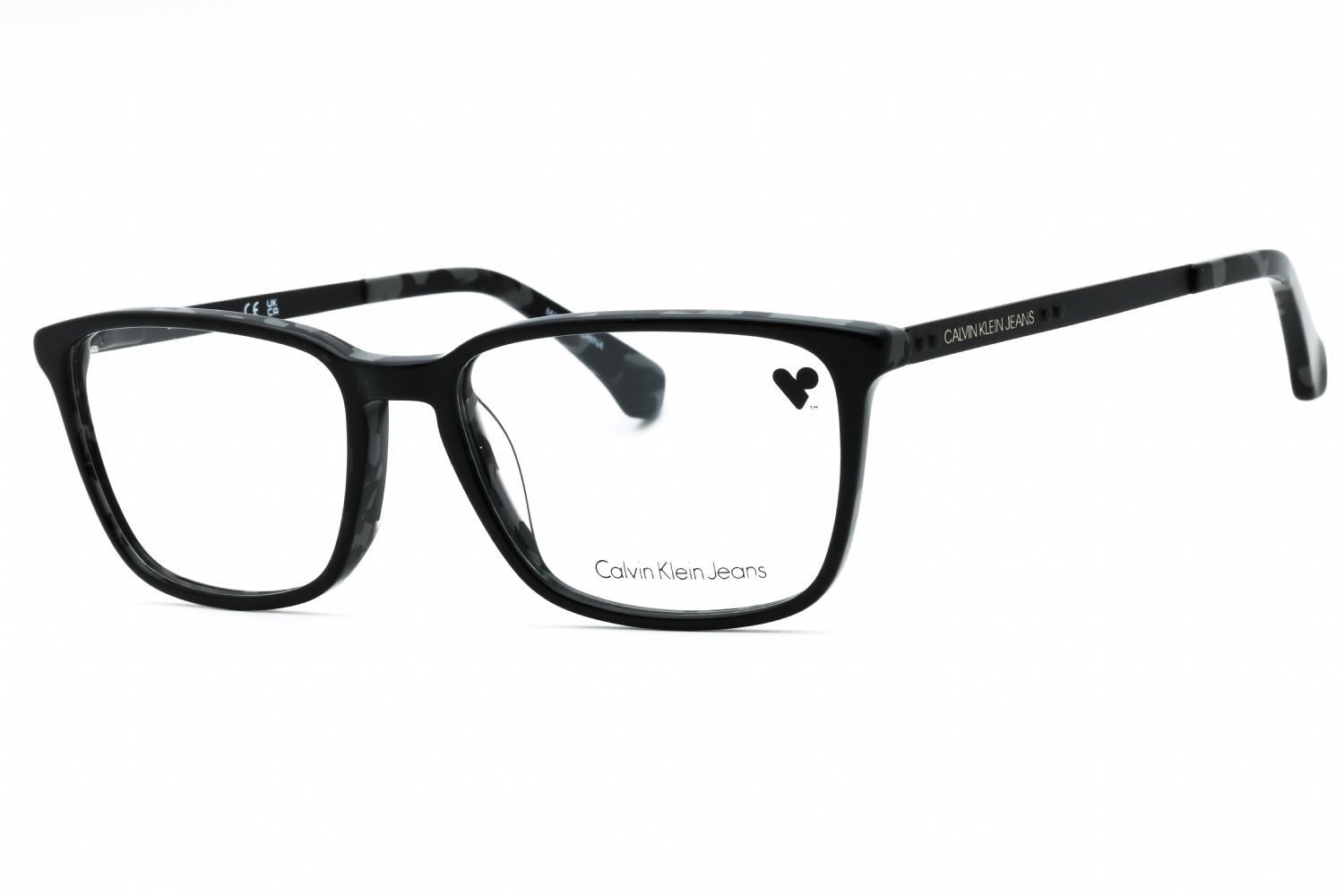 Calvin Klein Jeans CKJ526 BLACK TORT/Clear Demo Lens 073 53-16-0 MM