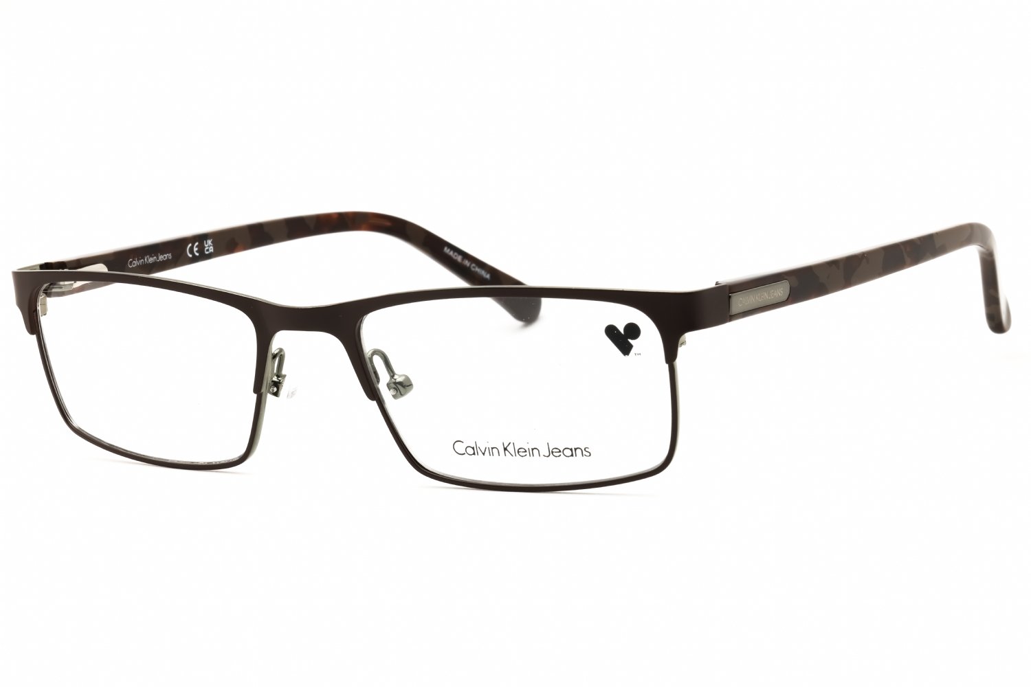 Calvin Klein Jeans CKJ527 BROWN/clear demo lens 200 52-18-140 MM