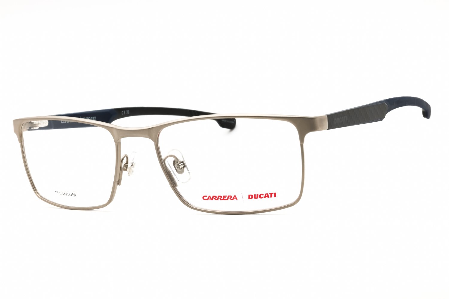 Carrera CARDUC 027 Matte Dark Ruthenium Blue/Clear demo lens 0V6D 00 56-18-140 MM