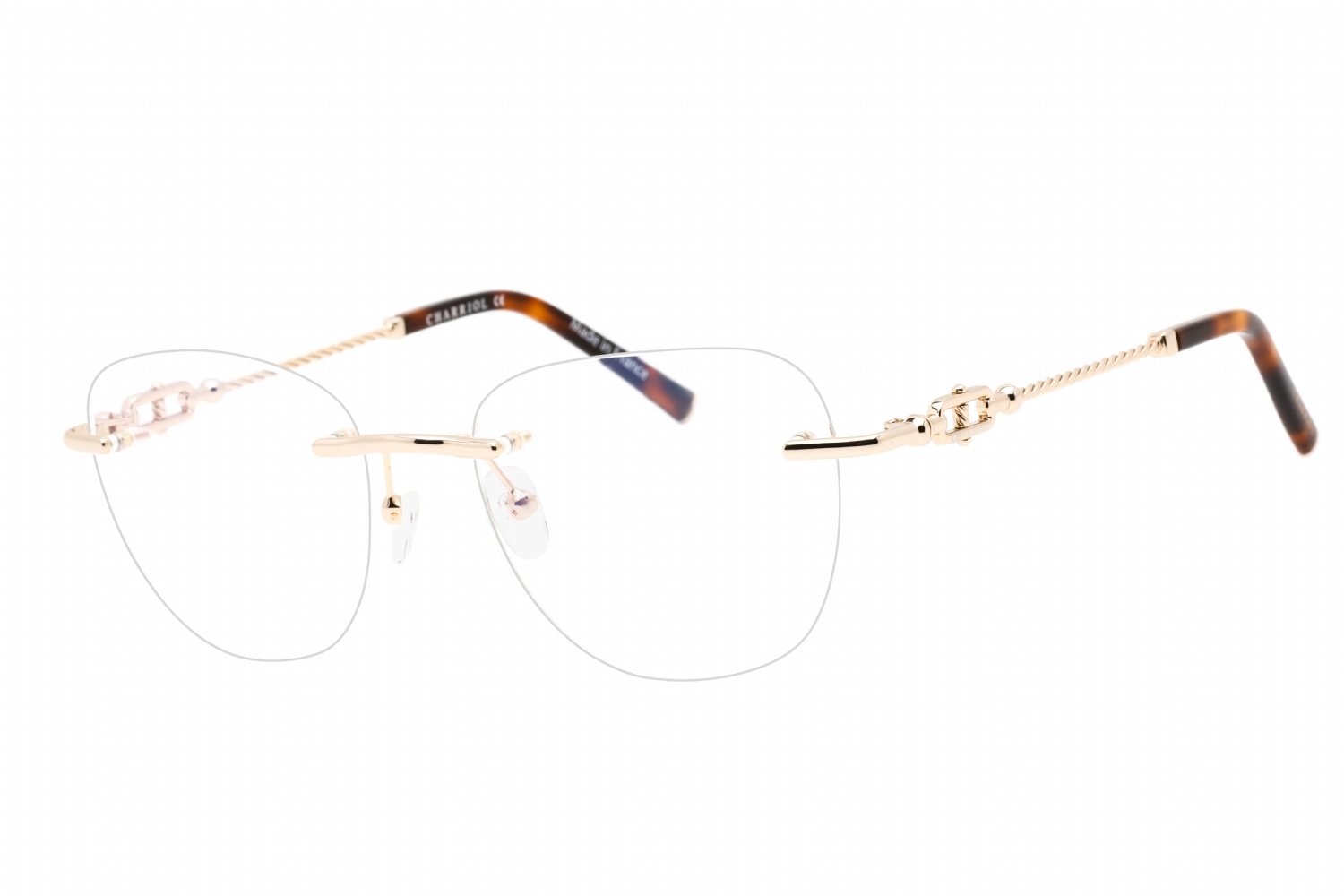 Charriol PC71048 Shiny Gold / Clear Lens C01 54-18-135 MM