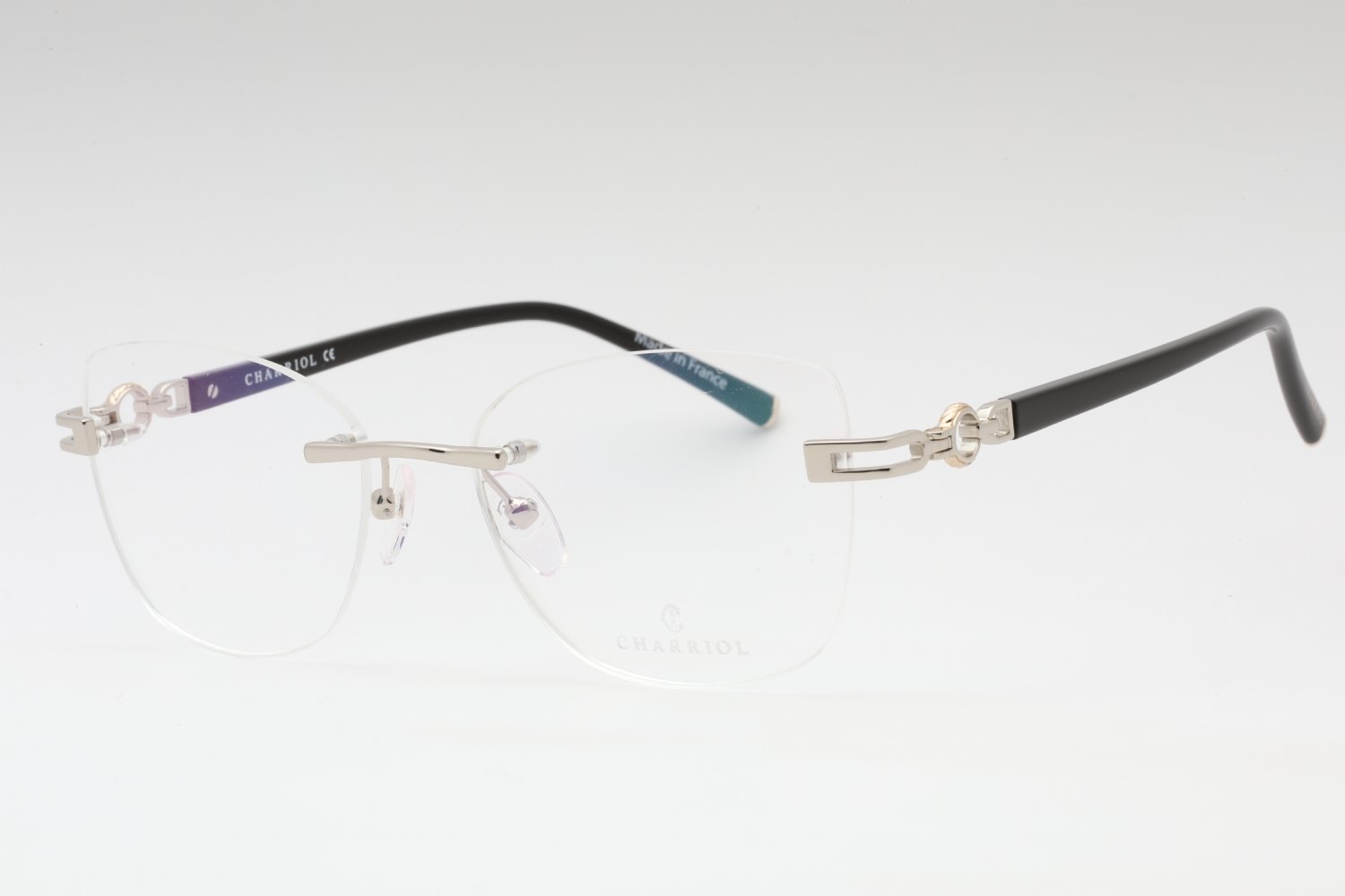 Charriol PC71051 Shiny Silver/Gold / Clear Lens C02 54-18-135 MM