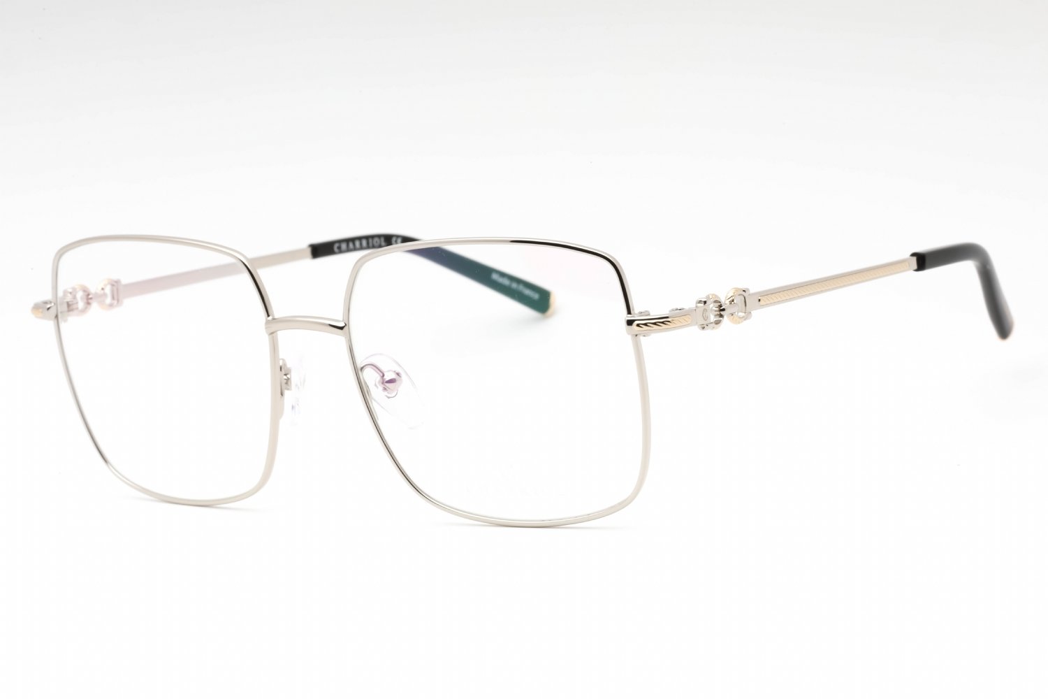 Charriol PC71071 Shiny Silver/Gold Black / Clear Lens C02 54-17-0 MM