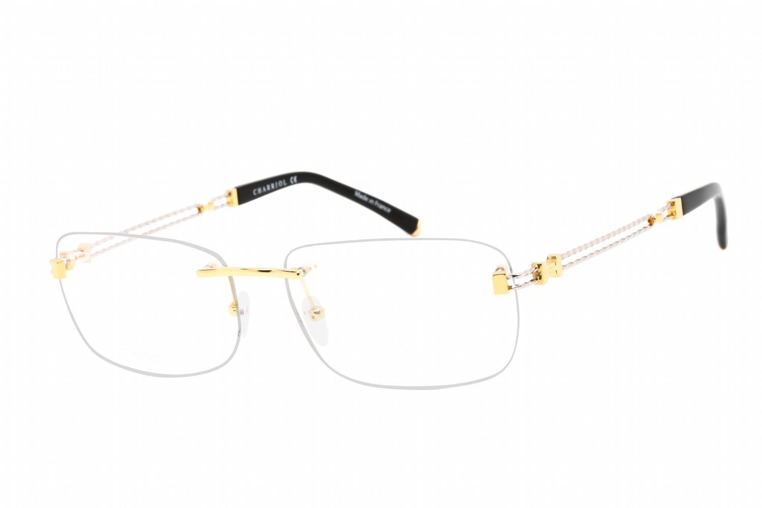 Charriol PC75088 Shiny Gold / Clear Lens C01 58-18-145 MM