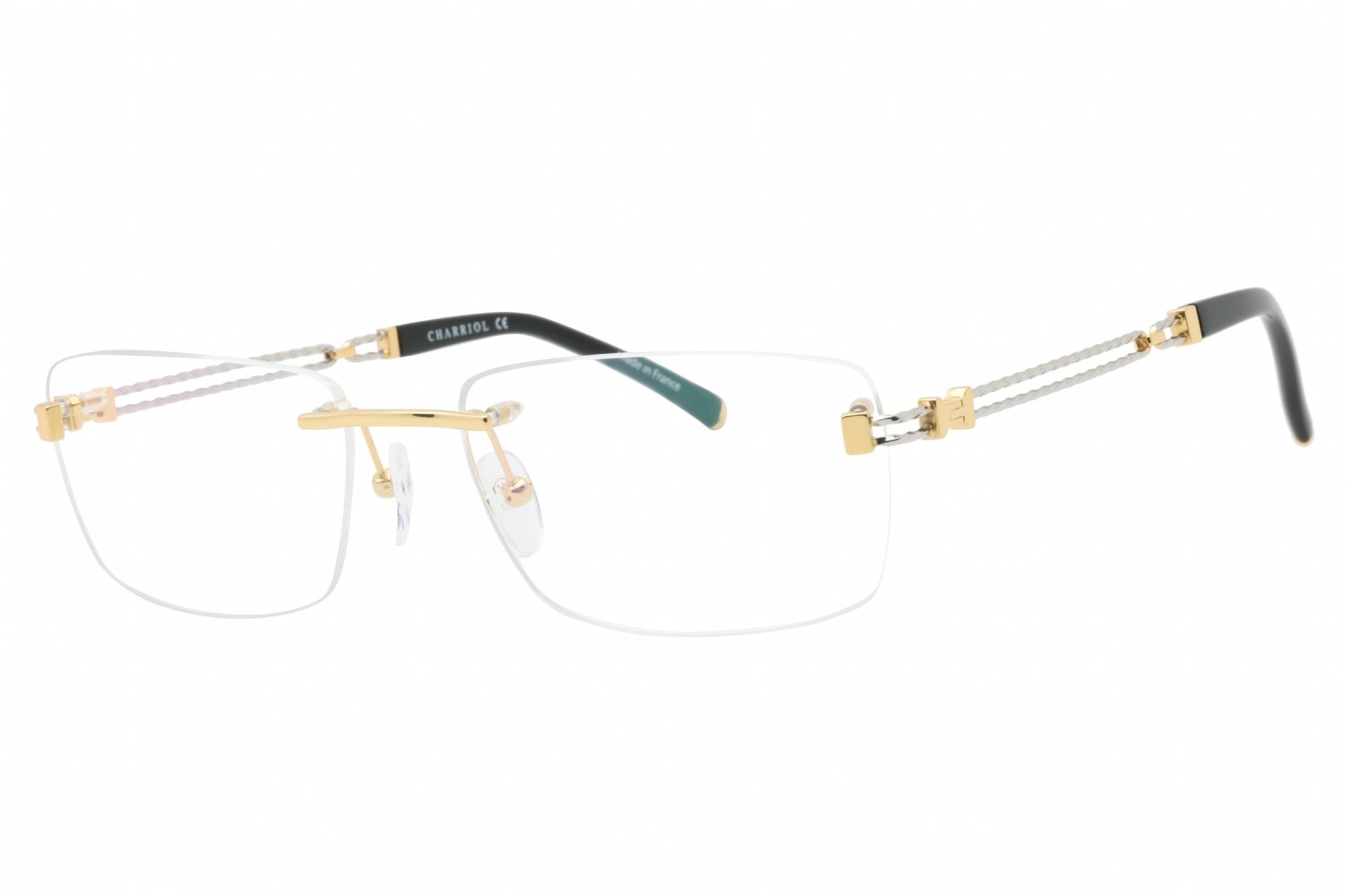 Charriol PC75088 Shiny Gold/Silver / Clear Lens C03 58-18-145 MM
