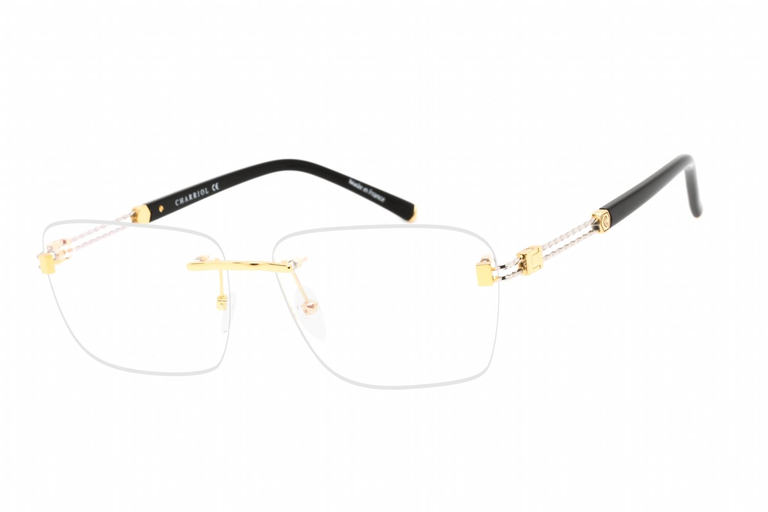 Charriol PC75091 Shiny Gold/Silver / Clear Lens C03 57-18-145 MM